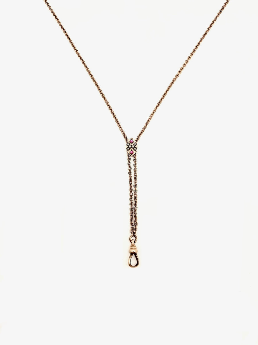 Josephine Ruby Slide Necklace - Stone Cooper