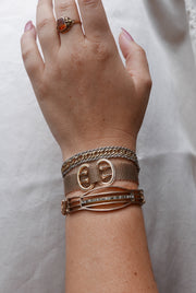 Antique Expansion Bracelet with Gemstones - Stone Cooper