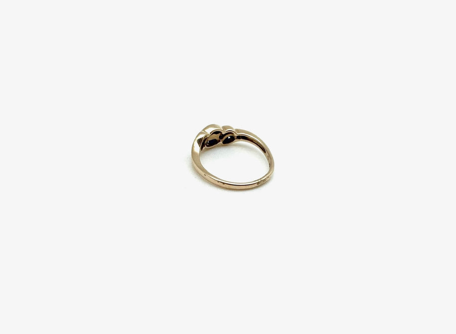 Estate Floating Sapphire Twist Ring 14K (7) - Stone Cooper