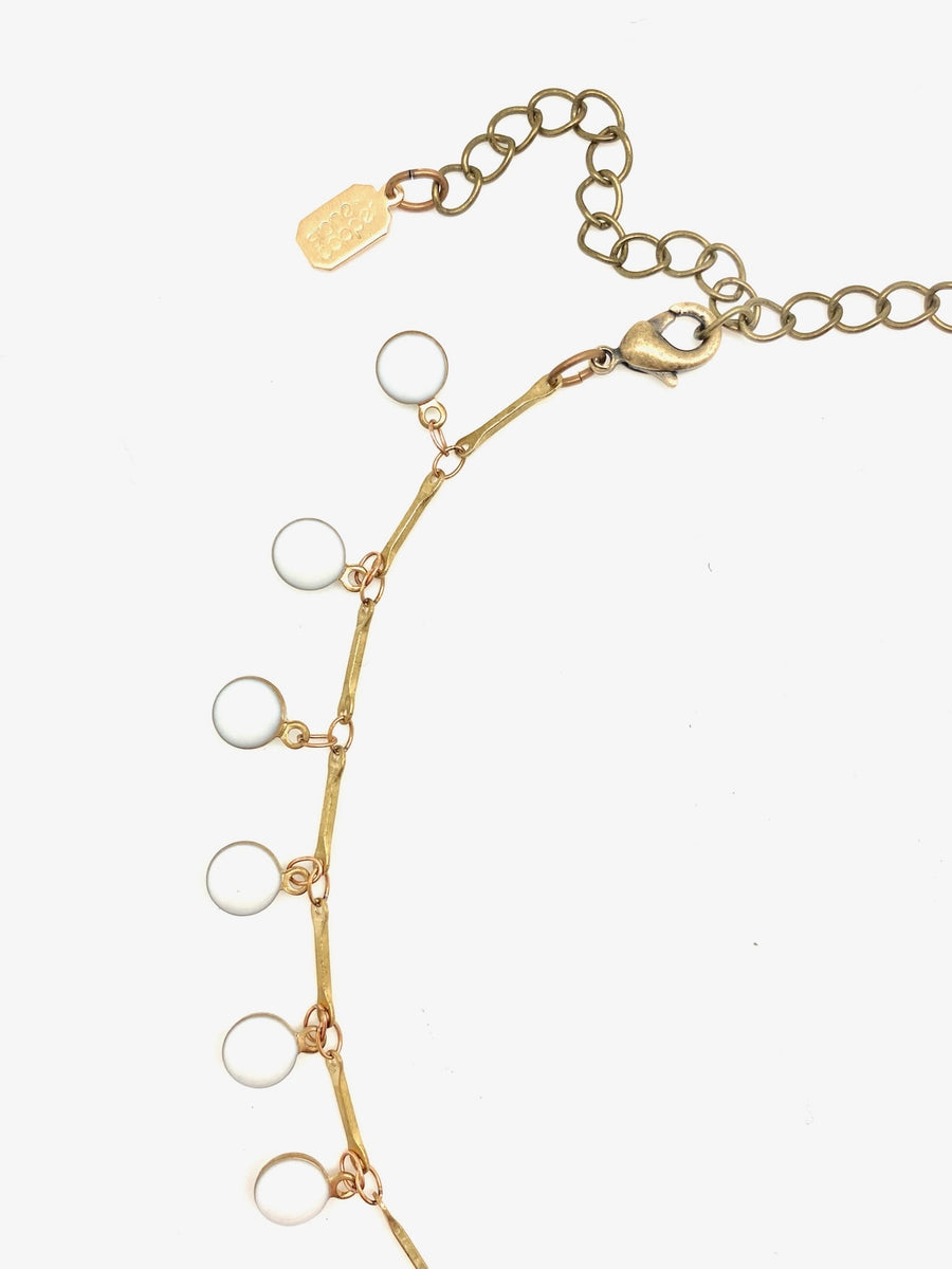 Enameled Fringe Choker - Stone Cooper