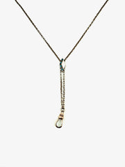 Nina Turquoise Seed Pearl Slide Lorgnette Chain - Stone Cooper