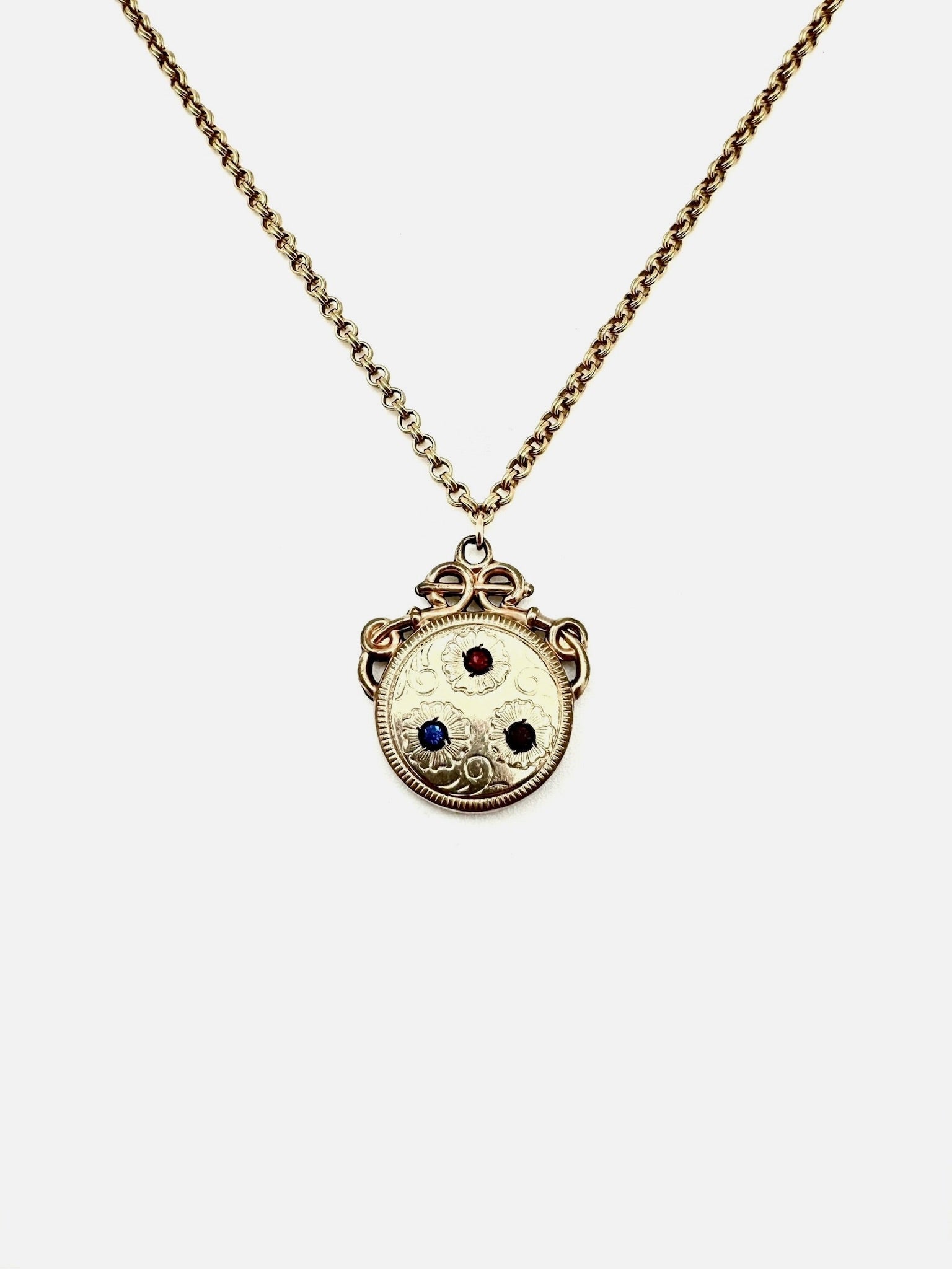 ZeuLan Antique Fob Necklace - Stone Cooper