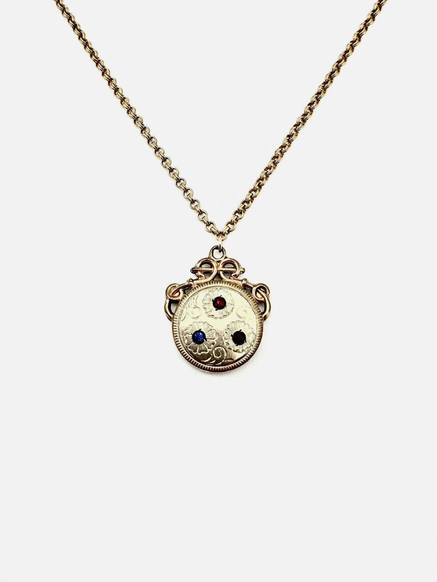 ZeuLan Antique Fob Necklace - Stone Cooper