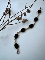 Janice Onyx Gold Fill Vintage Bracelet - Stone Cooper