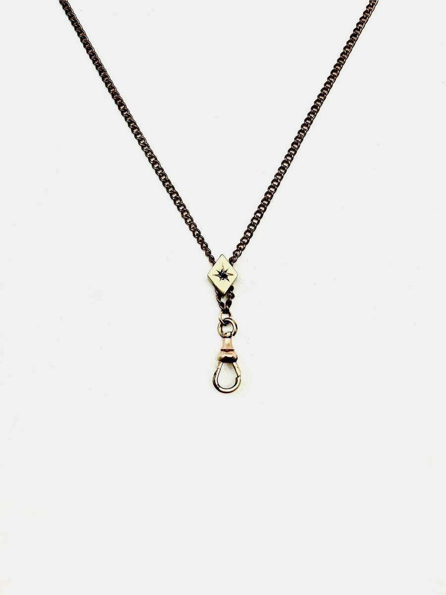Sabina Diamond Slide Lorgnette Chain - Stone Cooper