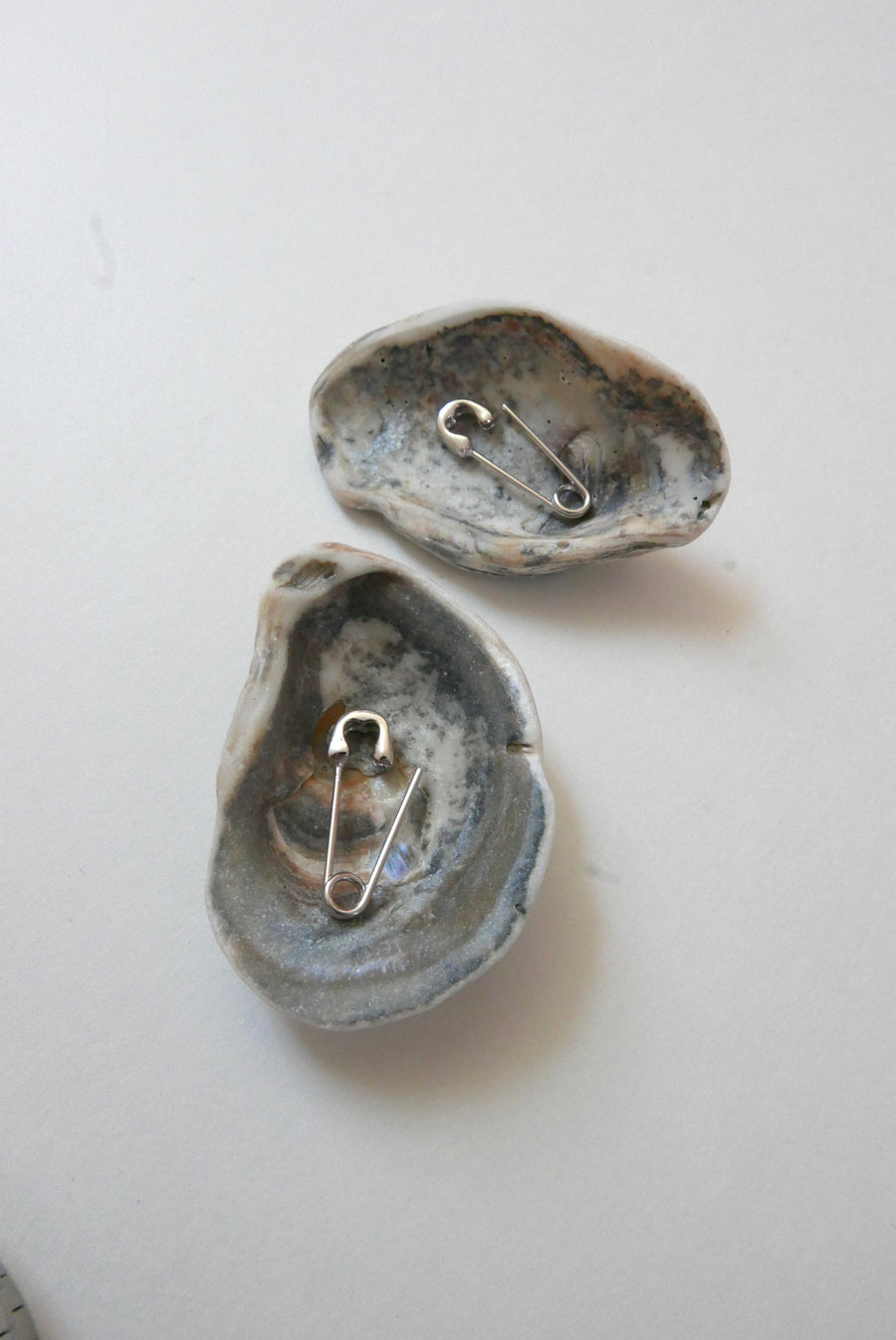 Sterling Safety Pin Earring - Stone Cooper