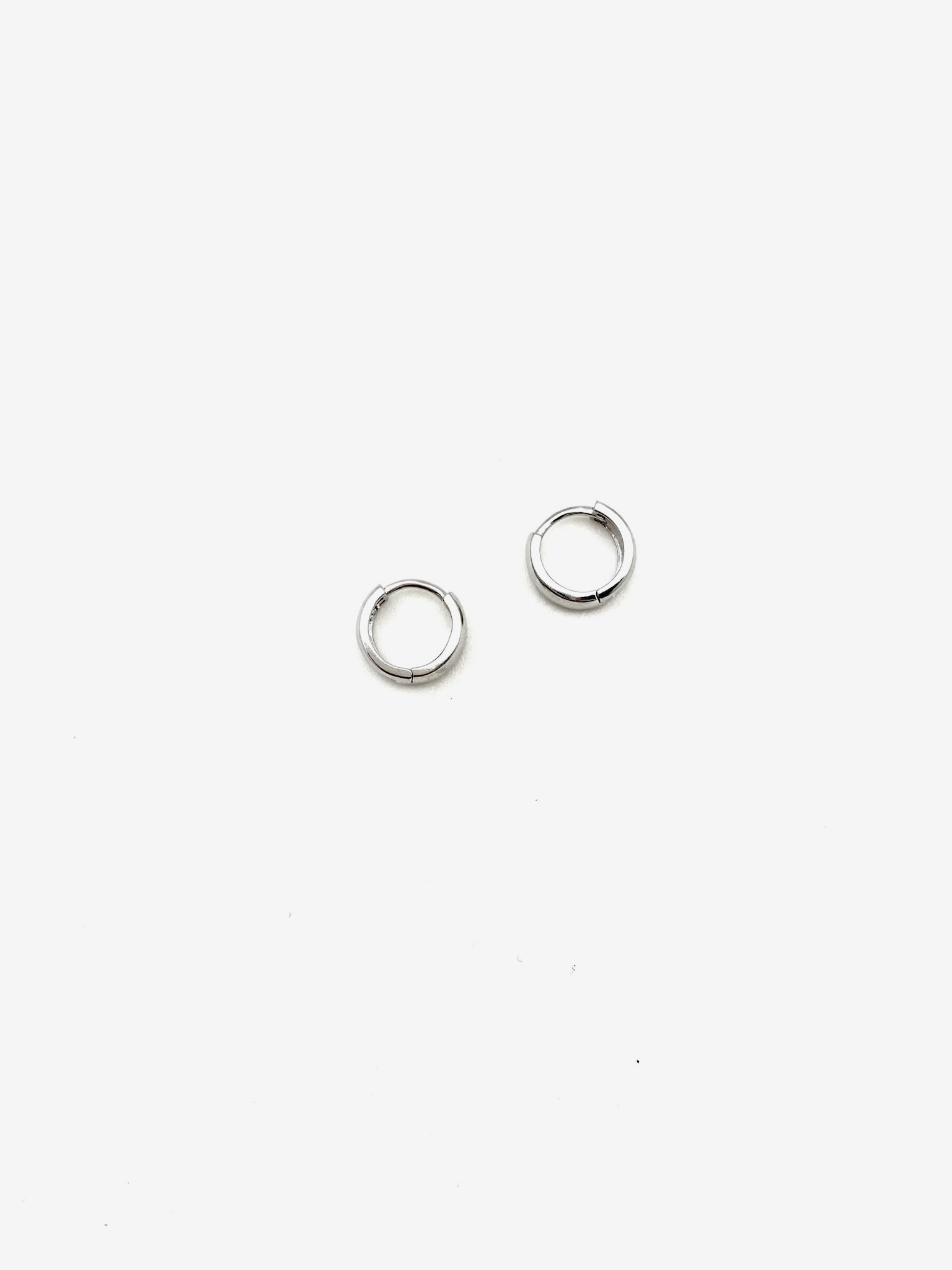 Classic Silver Huggie Hoops - Stone Cooper