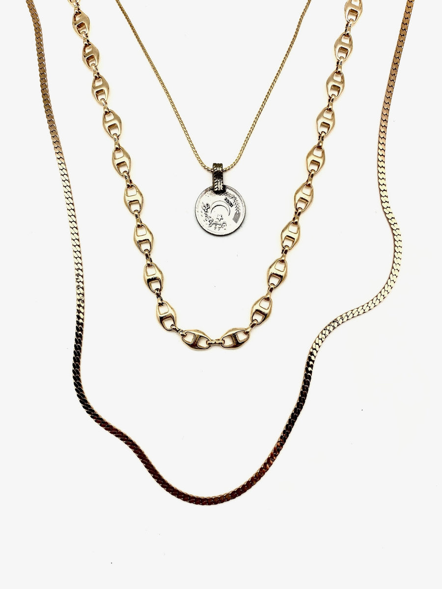Gold Layers Essential Necklace Set - Stone Cooper