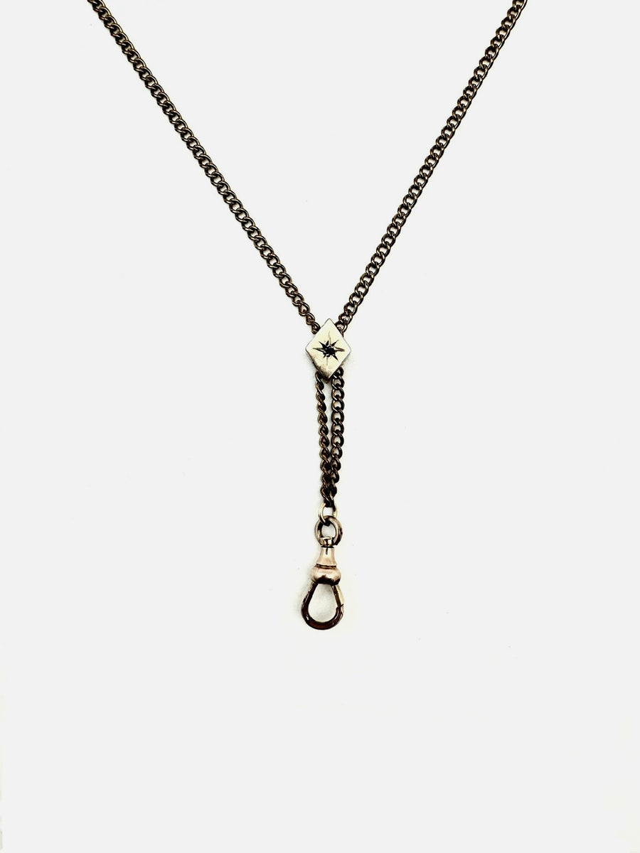 Sabina Diamond Slide Lorgnette Chain - Stone Cooper