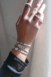 Ellie Pavé Diamond Watch Band Bracelet (Silver) - Stone Cooper