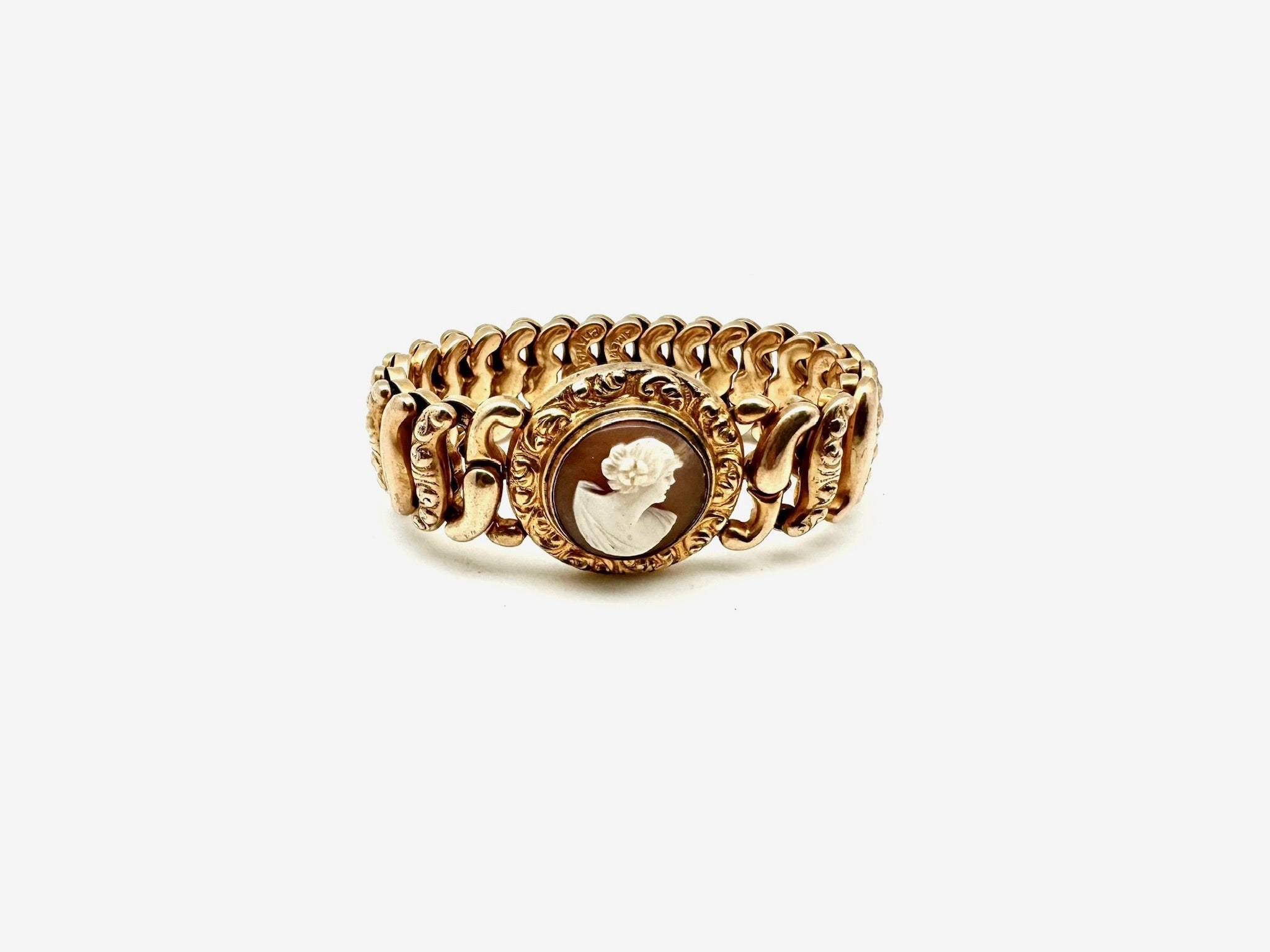 Claudette Antique Cameo Expansion Bracelet - Stone Cooper