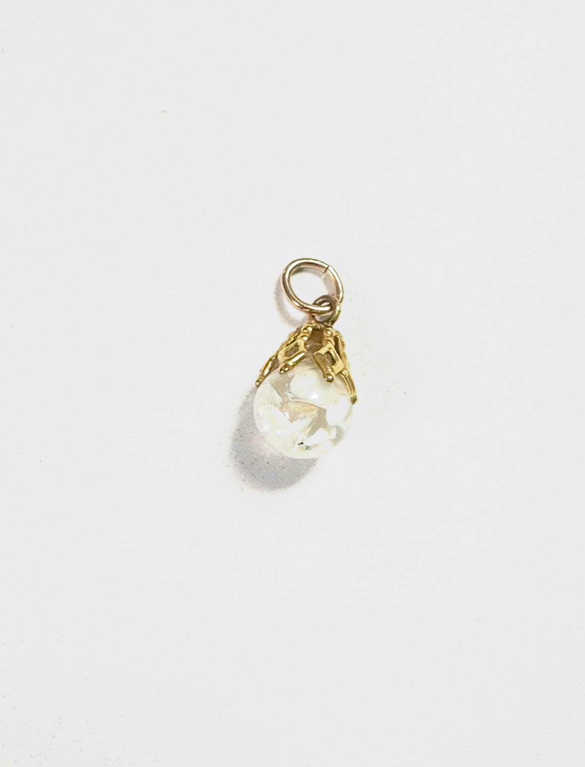 Vintage Opal-in-Oil Orb Charm (12K Gold Filled) - Stone Cooper