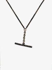 Francisco Two-Toned T-Bar Necklace - Stone Cooper