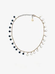 Black & White Cookie Fringe Choker - Stone Cooper