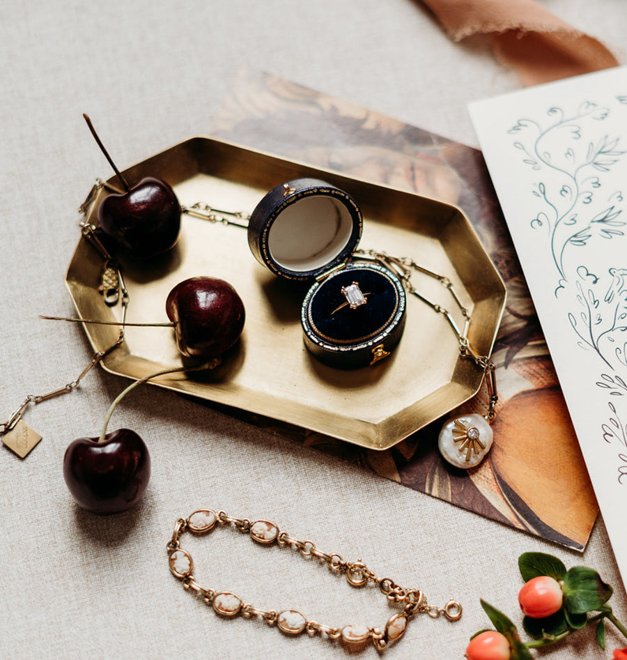 Gladys Antique Cameo Gold Fill Bracelet - Stone Cooper