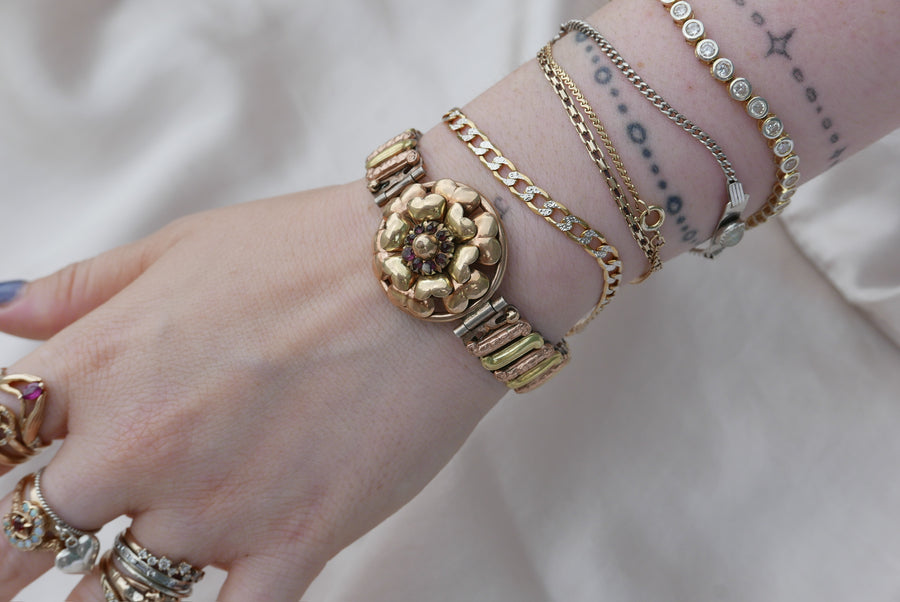 Talulah Antique Expansion Bracelet - Stone Cooper