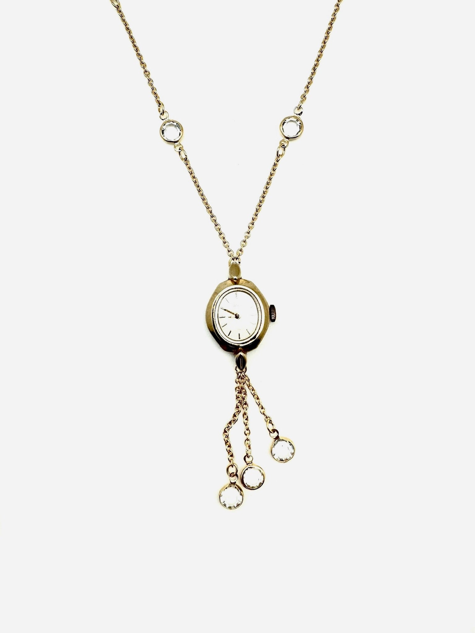 Crystal Chandelier Watch Necklace - Stone Cooper