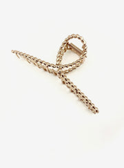 Gold Twist Claw Clip - Stone Cooper