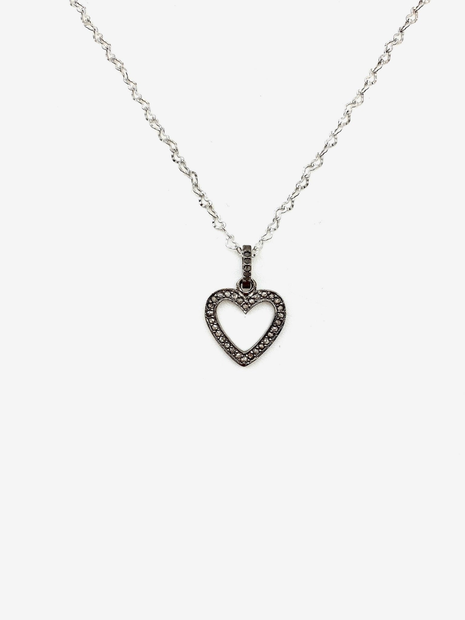 Ethel Diamond Heart Necklace - Stone Cooper