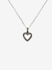 Ethel Diamond Heart Necklace - Stone Cooper