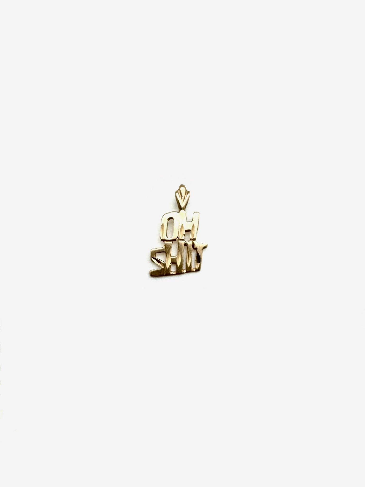 Vintage 14K OH SHIT Charm - Stone Cooper