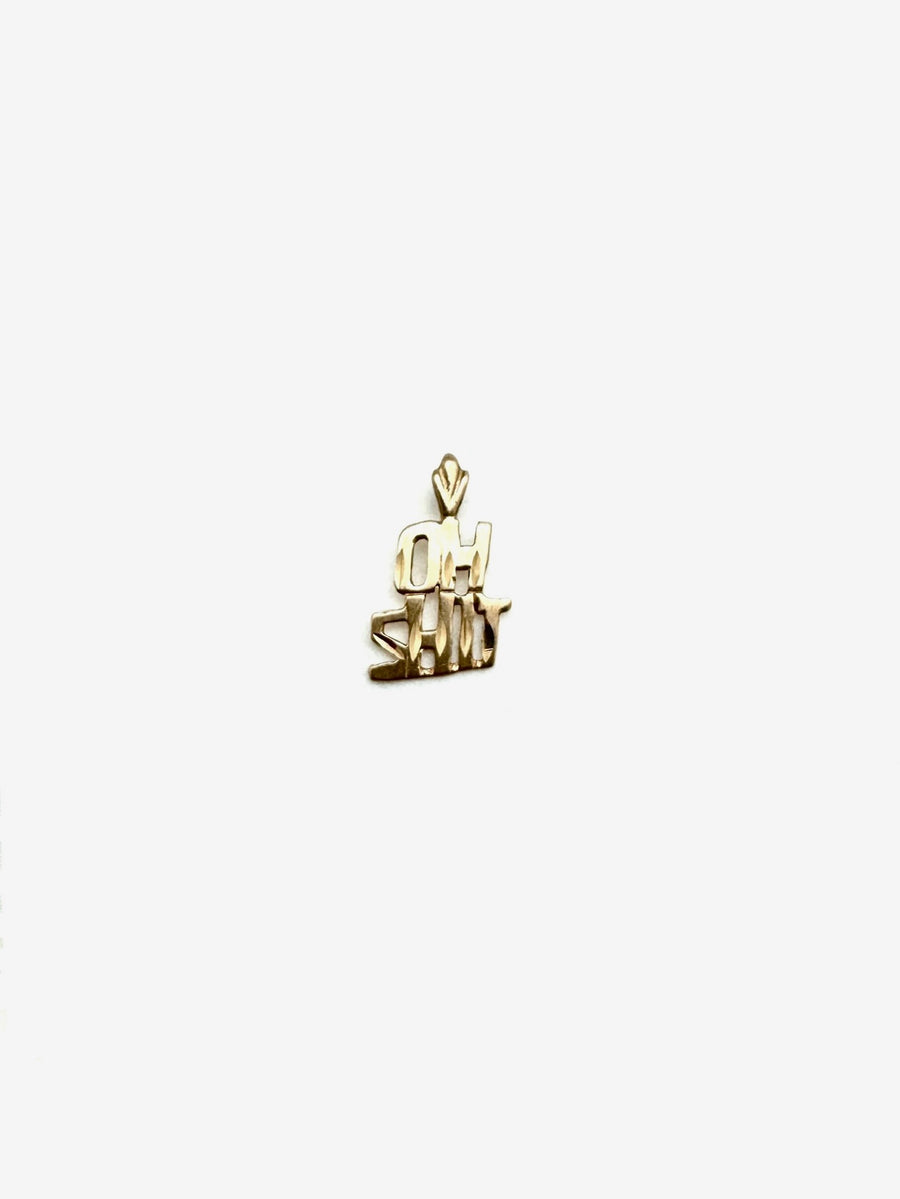 Vintage 14K OH SHIT Charm - Stone Cooper