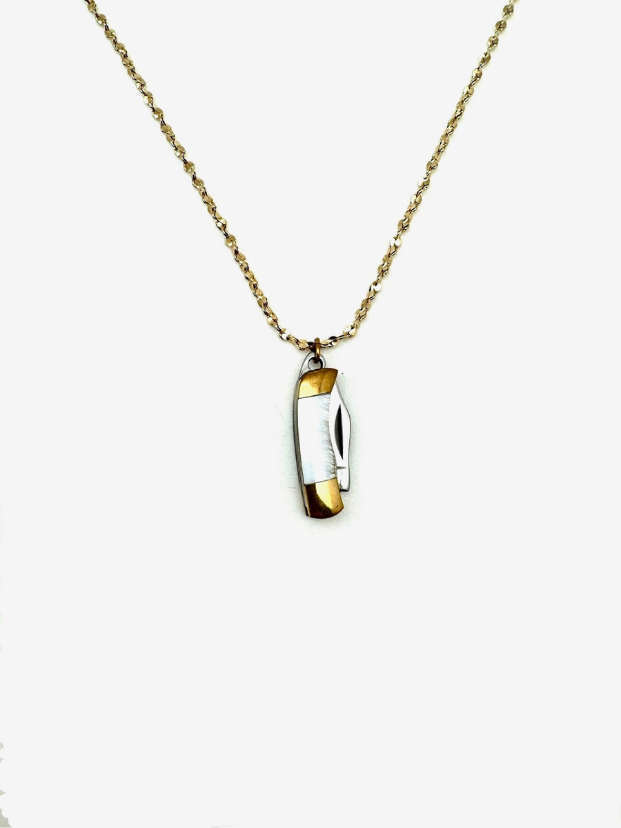 Troop #27 Knife Necklace - Stone Cooper