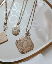 Engraved Antique Gold Filled Locket - Stone Cooper