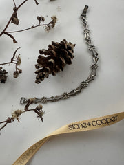 Maude Silver Linked Flower Bracelet - Stone Cooper