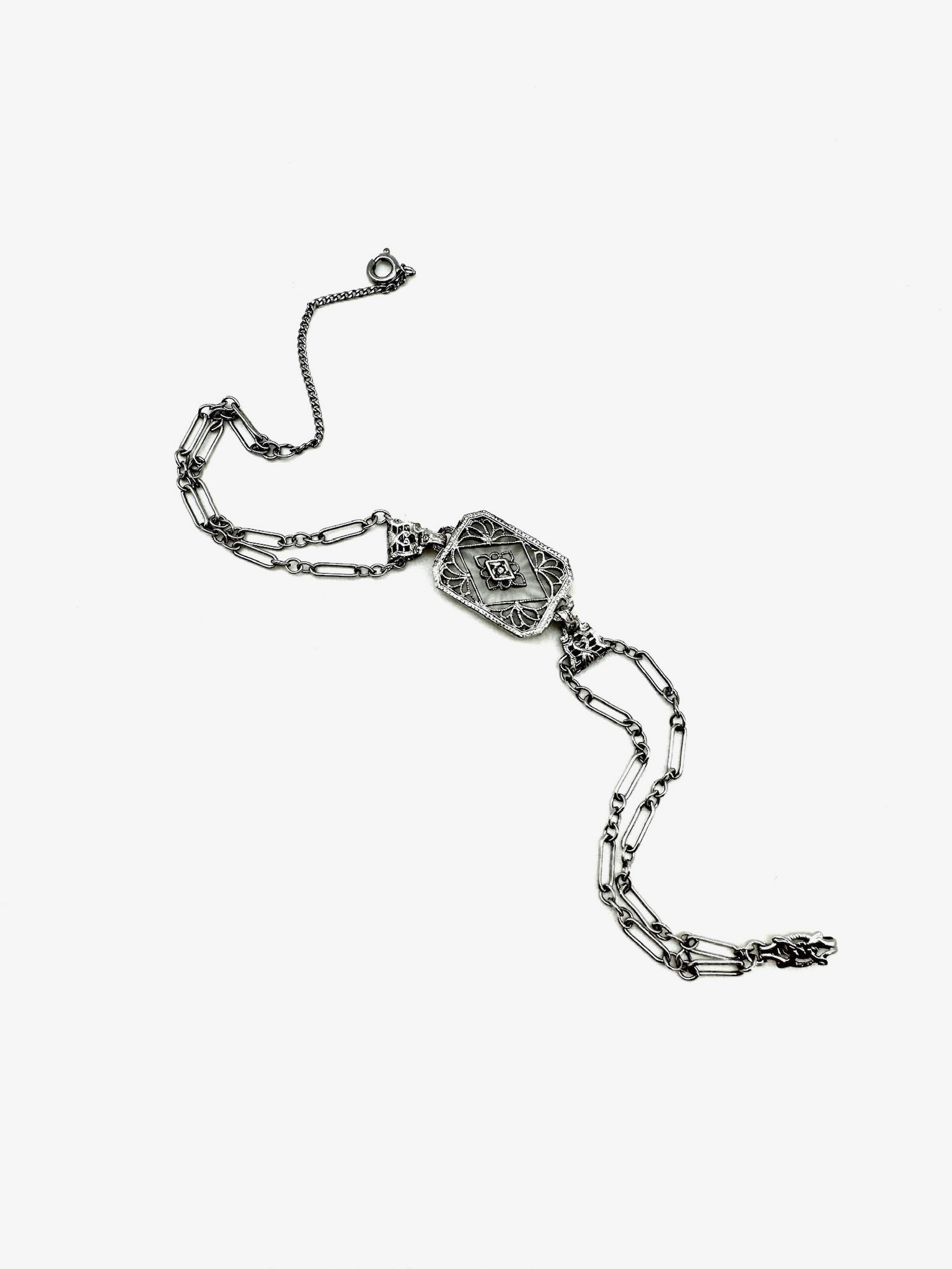 Alvera Antique Diamond Filigree Bracelet - Stone Cooper