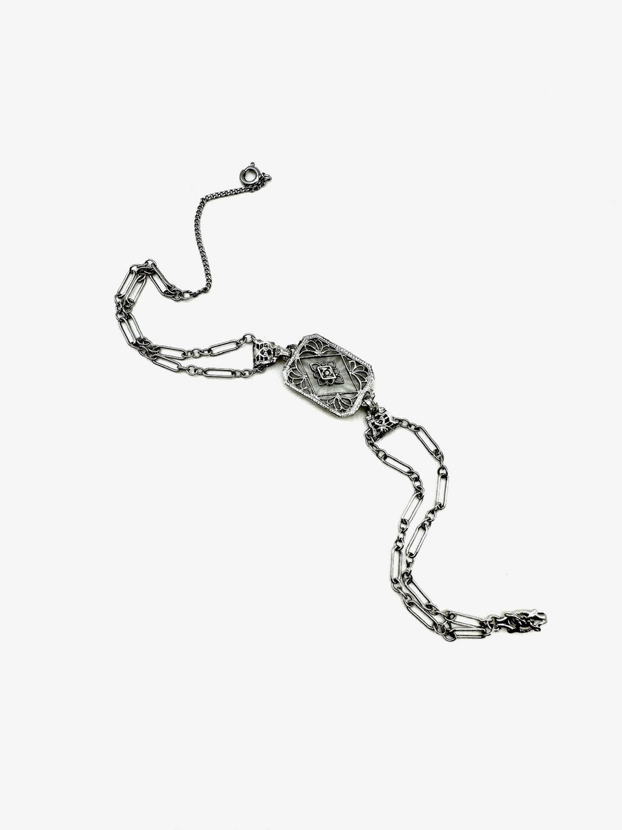 Alvera Antique Diamond Filigree Bracelet - Stone Cooper