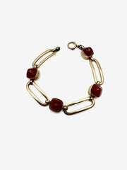 Carnelian Vintage Gold-Fill Bracelet - Stone Cooper