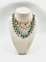 Enameled Fringe Choker - Stone Cooper