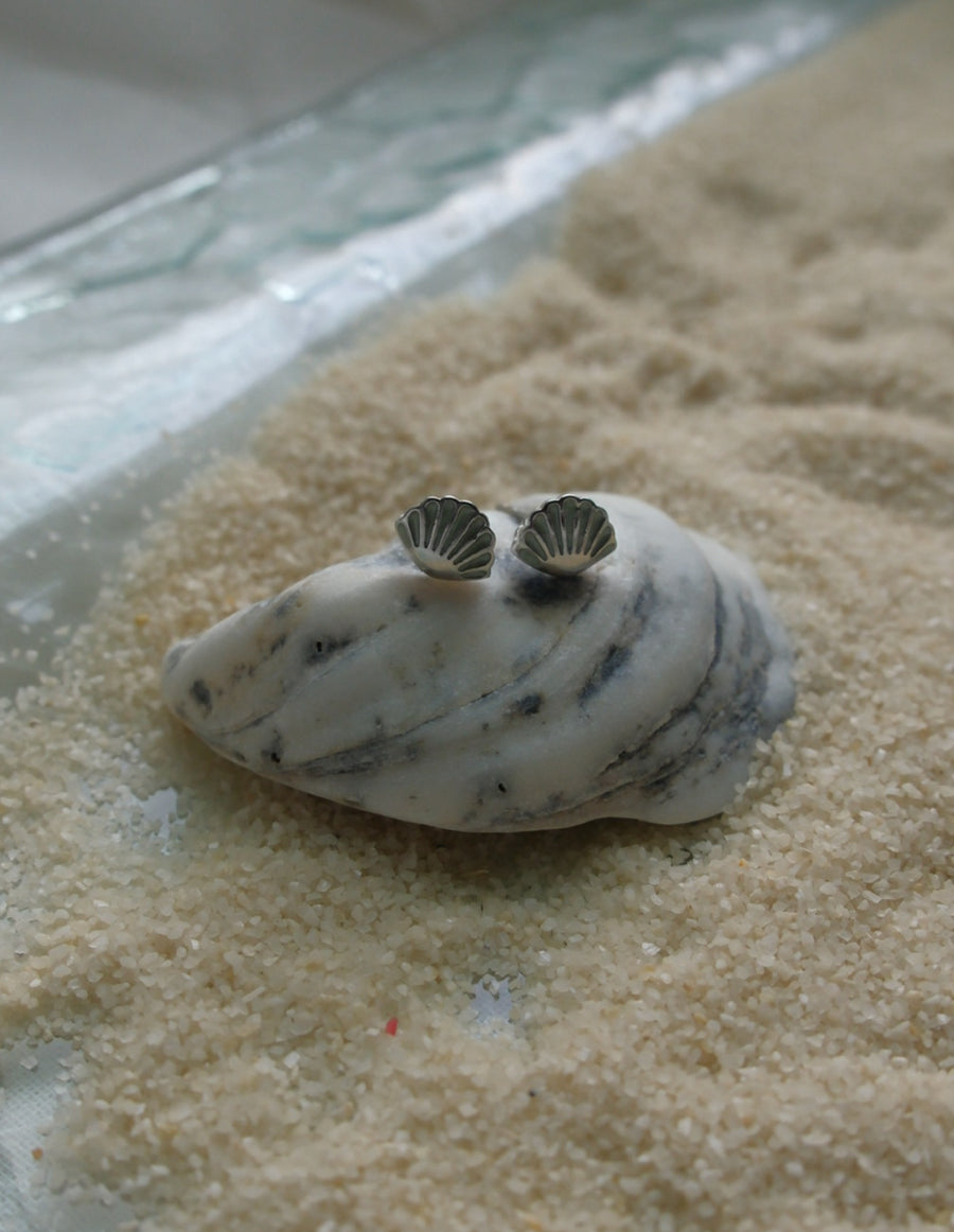 Seashell Studs - Stone Cooper