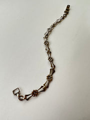 Maude Silver Linked Flower Bracelet - Stone Cooper