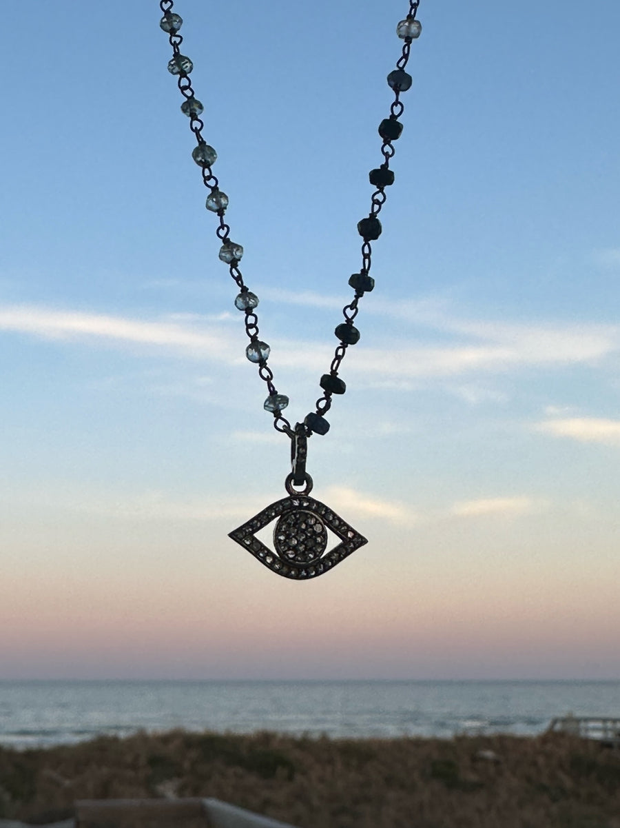Ada Diamond Eye Necklace - Stone Cooper