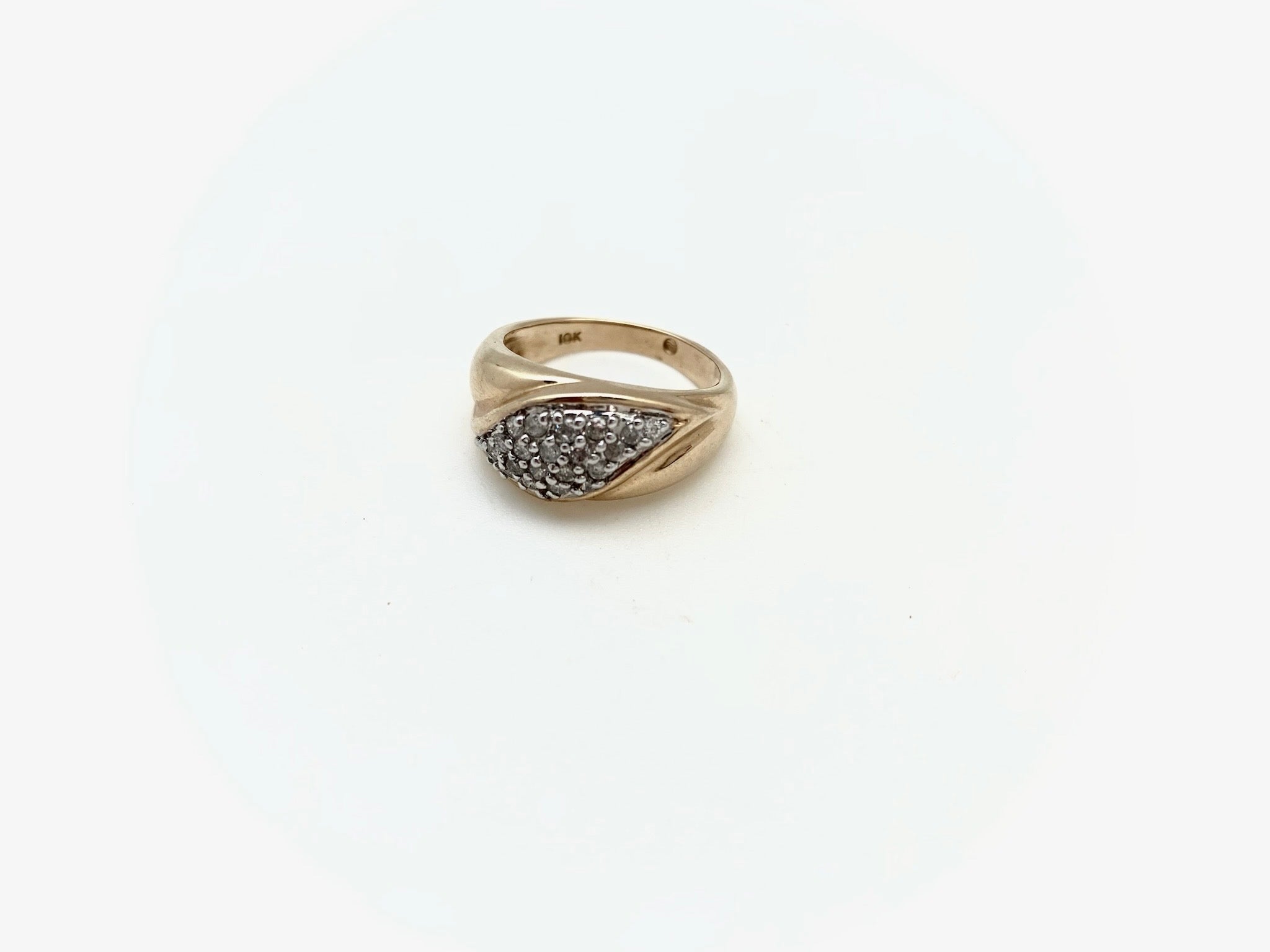 Vintage Diamond Janet Ring (10K, size 7) - Stone Cooper