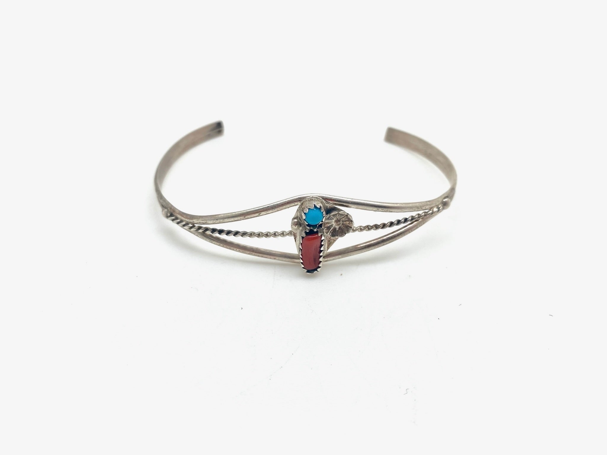 Keren Turquoise & Coral Cuff - Stone Cooper