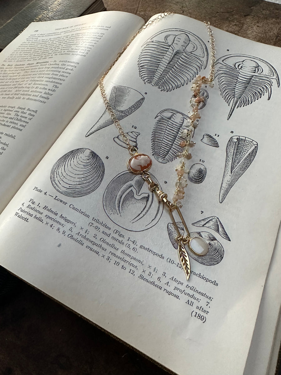 Virginia Cameo Moonstone Necklace - Stone Cooper