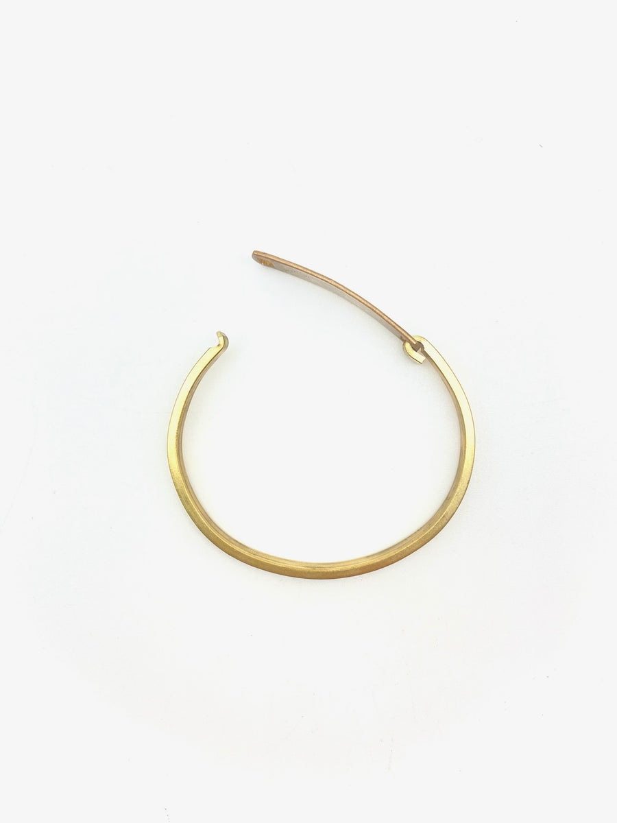 Custom Brass Clip-Cuff - Stone Cooper