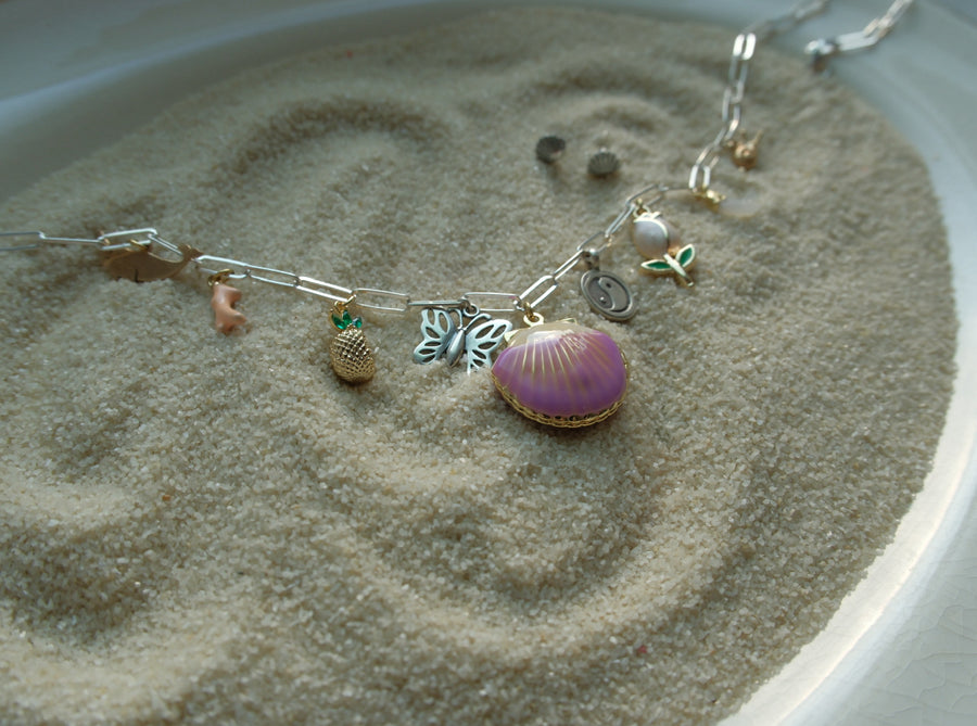 Nostalgia Locket Charm Necklace - Stone Cooper