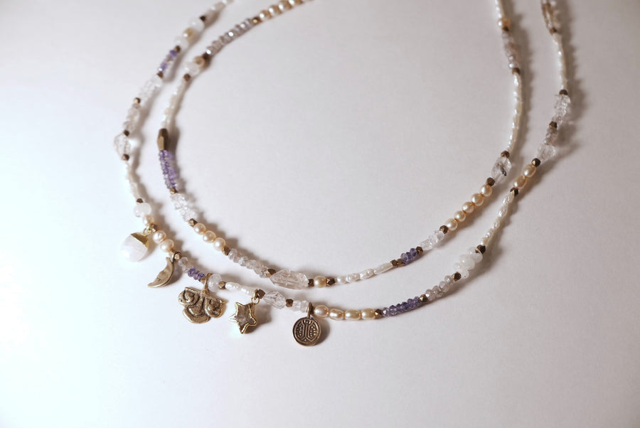 Luna Beaded Necklace Set - Stone Cooper