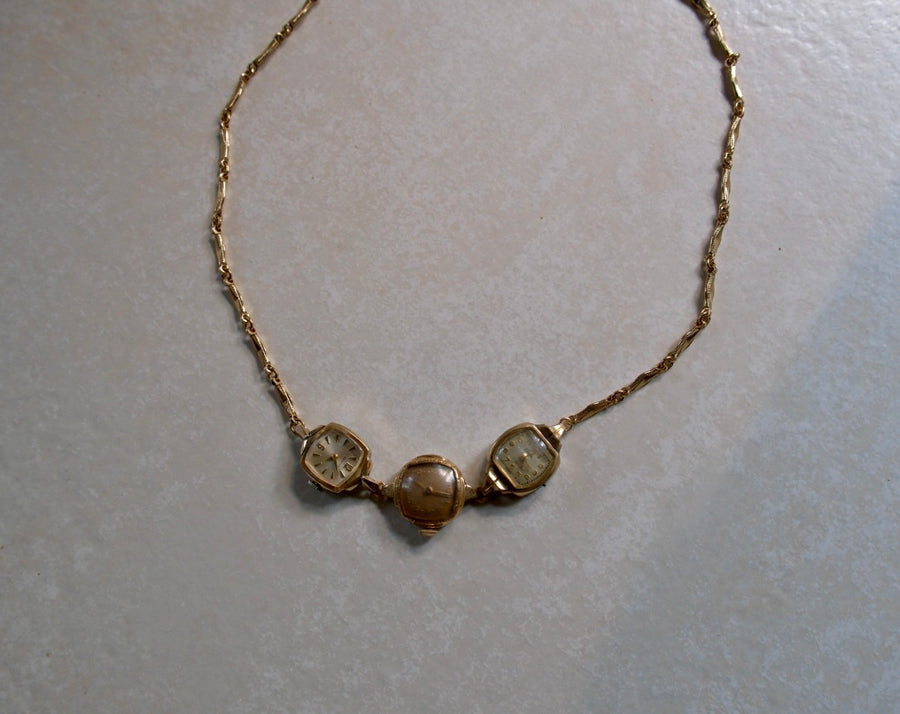 Meridian - Vintage Watch Necklace - Stone Cooper