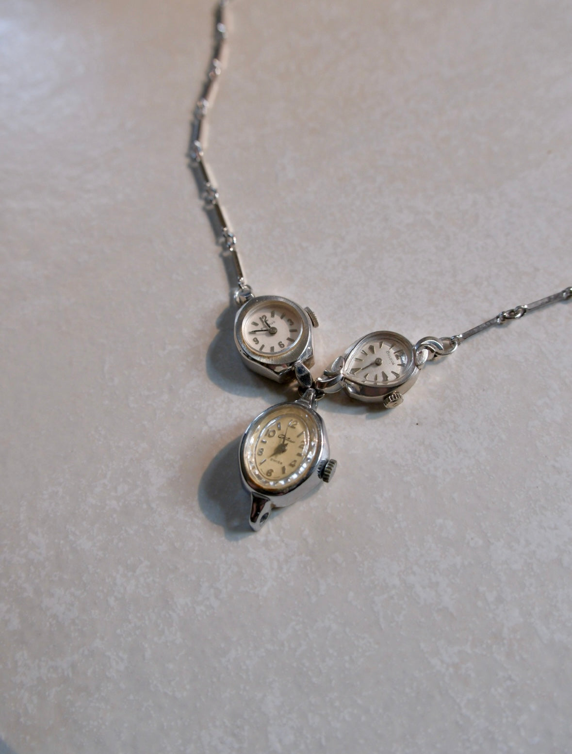 Oracle of Time - Vintage Watch Necklace - Stone Cooper