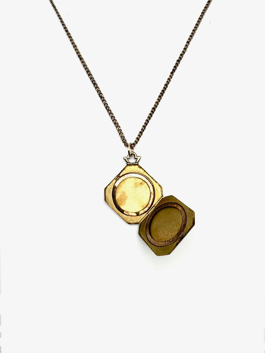 Engraved Antique Gold Filled Locket - Stone Cooper