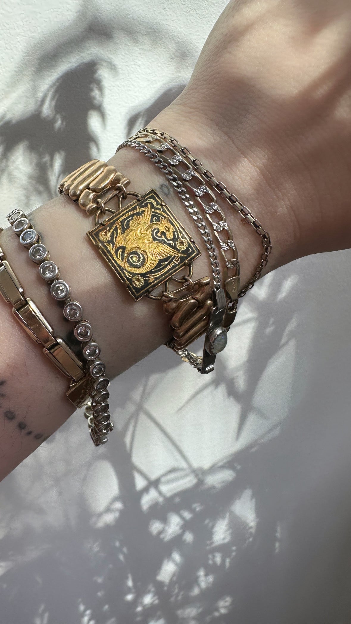 Florence Damascene Expansion Bracelet - Stone Cooper