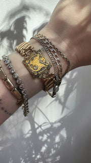 Florence Damascene Expansion Bracelet - Stone Cooper