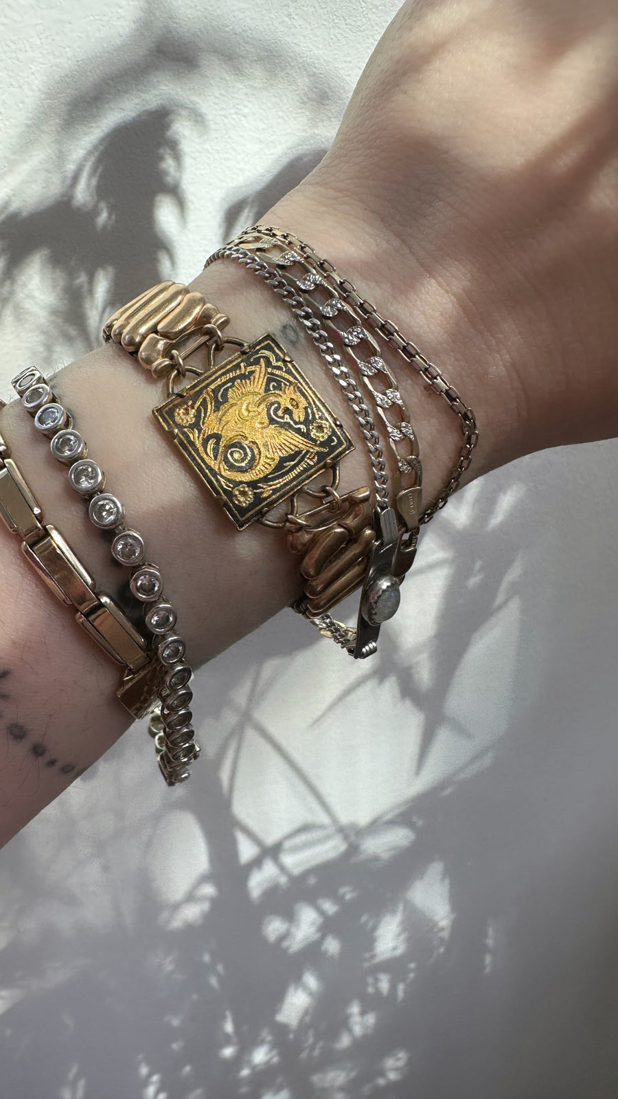 Florence Damascene Expansion Bracelet - Stone Cooper