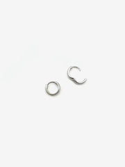 Classic Silver Huggie Hoops - Stone Cooper