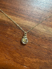 Vintage Encased Raw Gold Nugget Charm - Stone Cooper